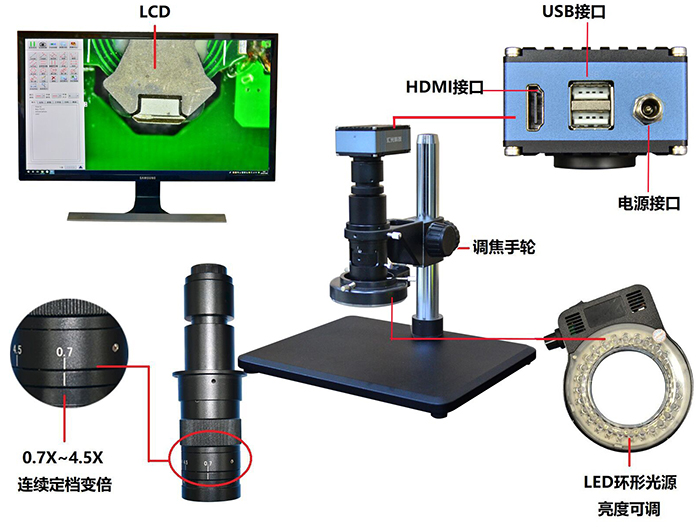 高清视频东莞测量显微镜配置