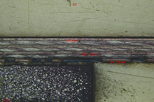 武汉金相显微镜应用之pcba线路板切片分析