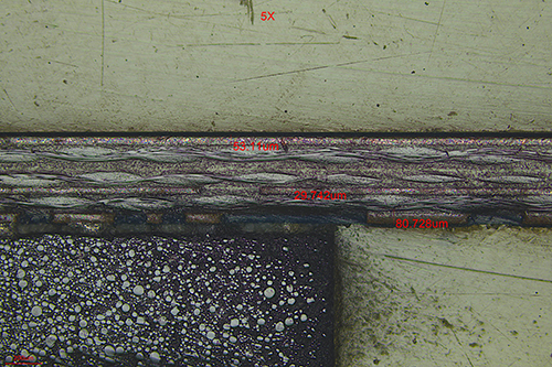 东莞金相显微镜应用之pcba线路板切片分析